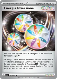 Carta Energia Inversione dell'espansione Evoluzioni a Paldea, numero 192/193