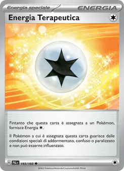 Carta Energia Terapeutica dell'espansione Evoluzioni a Paldea, numero 193/193