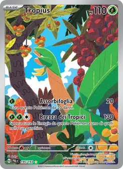 Carta Tropius dell'espansione Evoluzioni a Paldea, numero 195/193