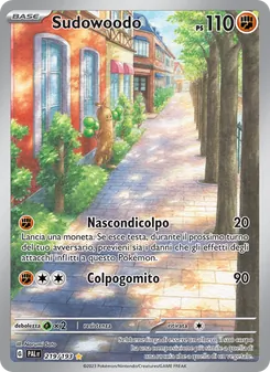 Carta Sudowoodo dell'espansione Evoluzioni a Paldea, numero 219/193
