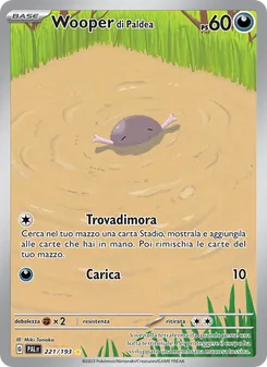 Carta Wooper di Paldea dell'espansione Evoluzioni a Paldea, numero 221/193