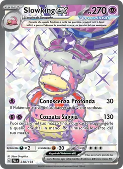 Carta Slowking-ex dell'espansione Evoluzioni a Paldea, numero 238/193