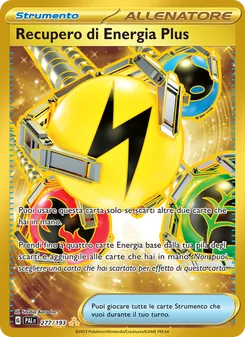 Carta Recupero di Energia Plus dell'espansione Evoluzioni a Paldea, numero 277/193