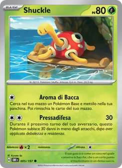 Carta Shuckle dell'espansione Ossidiana Infuocata, numero 005/197