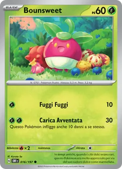 Carta Bounsweet dell'espansione Ossidiana Infuocata, numero 016/197