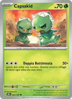 Carta Capsakid dell'espansione Ossidiana Infuocata, numero 024/197
