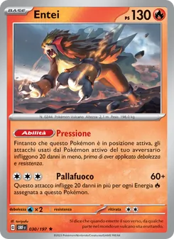 Carta Entei dell'espansione Ossidiana Infuocata, numero 030/197