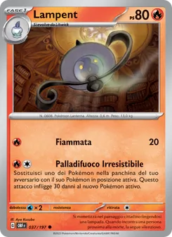 Carta Lampent dell'espansione Ossidiana Infuocata, numero 037/197