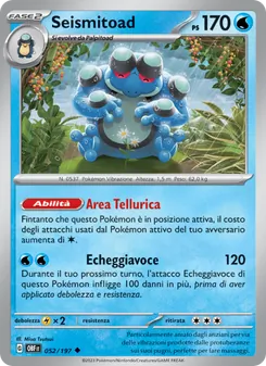 Carta Seismitoad dell'espansione Ossidiana Infuocata, numero 052/197