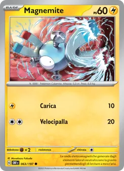 Carta Magnemite dell'espansione Ossidiana Infuocata, numero 063/197