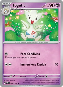 Carta Togetic dell'espansione Ossidiana Infuocata, numero 084/197