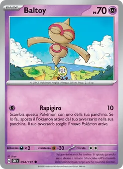 Carta Baltoy dell'espansione Ossidiana Infuocata, numero 094/197