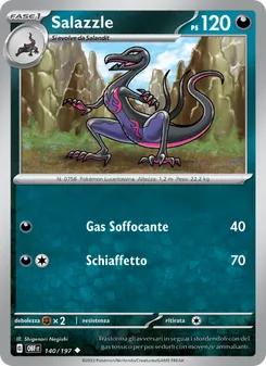 Carta Salazzle dell'espansione Ossidiana Infuocata, numero 140/197