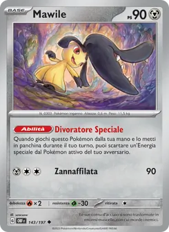 Carta Mawile dell'espansione Ossidiana Infuocata, numero 143/197