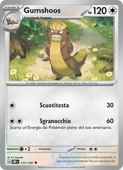 Carta Gumshoos dell'espansione Ossidiana Infuocata, numero 177/197
