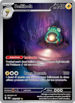 Carta Bellibolt dell'espansione Ossidiana Infuocata, numero 201/197