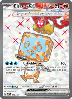 Carta Eiscue-ex dell'espansione Ossidiana Infuocata, numero 210/197