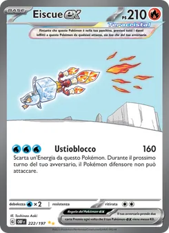 Carta Eiscue-ex dell'espansione Ossidiana Infuocata, numero 222/197