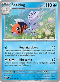 Carta Seaking dell'espansione 151, numero 119/165