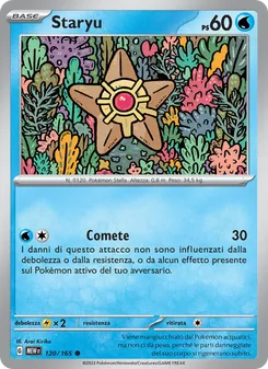 Carta Staryu dell'espansione 151, numero 120/165