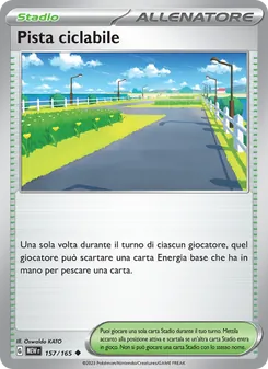 Carta Pista ciclabile dell'espansione 151, numero 157/165