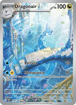 Carta Dragonair dell'espansione 151, numero 181/165