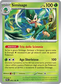 Carta Simisage dell'espansione Paradosso Temporale, numero 005/182