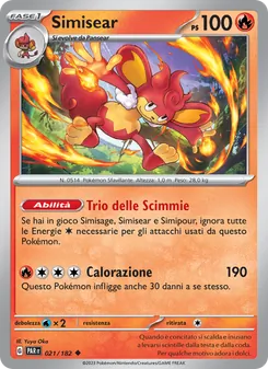 Carta Simisear dell'espansione Paradosso Temporale, numero 021/182