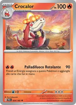 Carta Crocalor dell'espansione Paradosso Temporale, numero 024/182