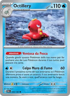 Carta Octillery dell'espansione Paradosso Temporale, numero 034/182