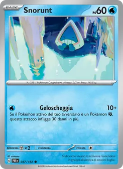 Carta Snorunt dell'espansione Paradosso Temporale, numero 037/182