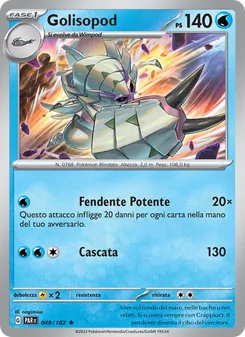 Carta Golisopod dell'espansione Paradosso Temporale, numero 049/182
