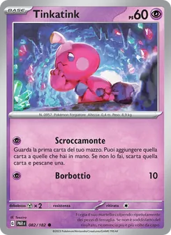 Carta Tinkatink dell'espansione Paradosso Temporale, numero 082/182