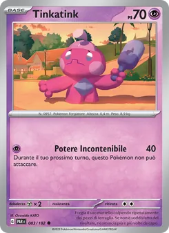 Carta Tinkatink dell'espansione Paradosso Temporale, numero 083/182