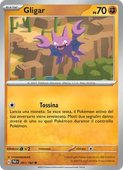 Carta Gligar dell'espansione Paradosso Temporale, numero 091/182