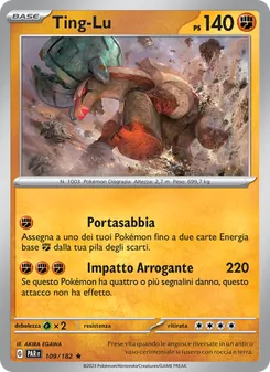 Carta Ting-Lu dell'espansione Paradosso Temporale, numero 109/182