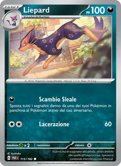 Carta Liepard dell'espansione Paradosso Temporale, numero 115/182