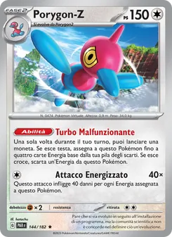 Carta Porygon-Z dell'espansione Paradosso Temporale, numero 144/182