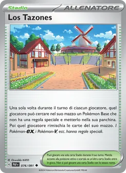 Carta Los Tazones dell'espansione Destino di Paldea, numero 076/91