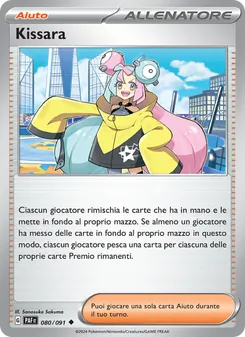 Carta Kissara dell'espansione Destino di Paldea, numero 080/91