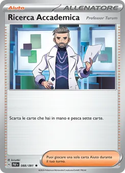 Carta Ricerca Accademica dell'espansione Destino di Paldea, numero 088/91
