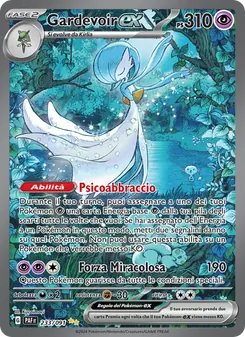 Carta Gardevoir-ex dell'espansione Destino di Paldea, numero 233/91