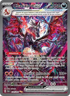 Carta Charizard-ex dell'espansione Destino di Paldea, numero 234/91