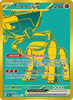 Carta Ting-Lu-ex dell'espansione Destino di Paldea, numero 244/91