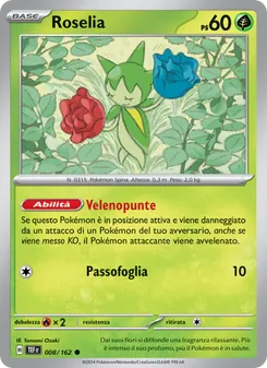 Carta Roselia dell'espansione Cronoforze, numero 008/162