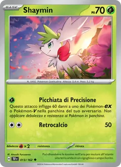 Carta Shaymin dell'espansione Cronoforze, numero 013/162