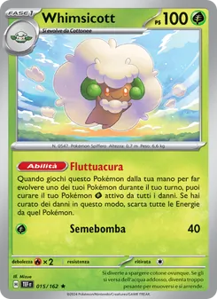 Carta Whimsicott dell'espansione Cronoforze, numero 015/162