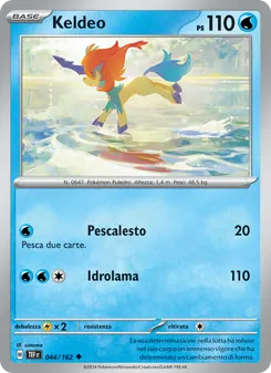 Carta Keldeo dell'espansione Cronoforze, numero 044/162