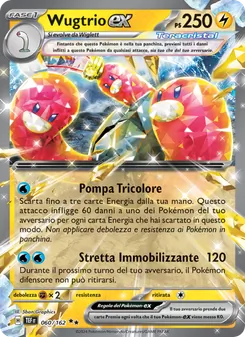 Carta Wugtrio-ex dell'espansione Cronoforze, numero 060/162