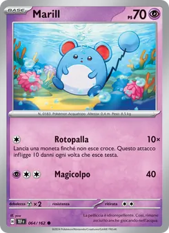 Carta Marill dell'espansione Cronoforze, numero 064/162